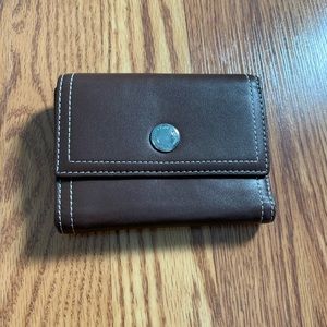 Like New Coach Brown Leather TriFold Wallet